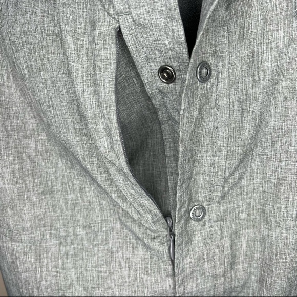 M Men’s Excurzion Grey Short Sleeve Breathable Button Down Shirt Medium - Picture 6 of 10